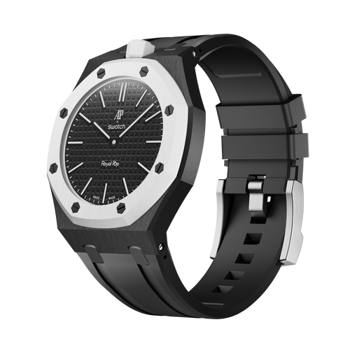 Strapmont Bioceramic Rubber Strap Case for AP x Swatch Royal Pop