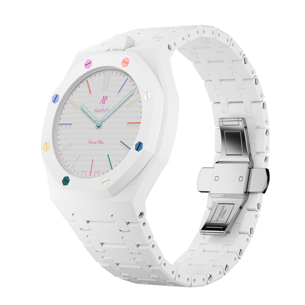 Strapmont Bioceramic Bracelet Case for AP x Swatch Royal Pop