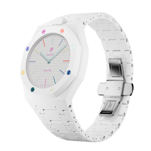 Strapmont Bioceramic Bracelet Case for AP x Swatch Royal Pop