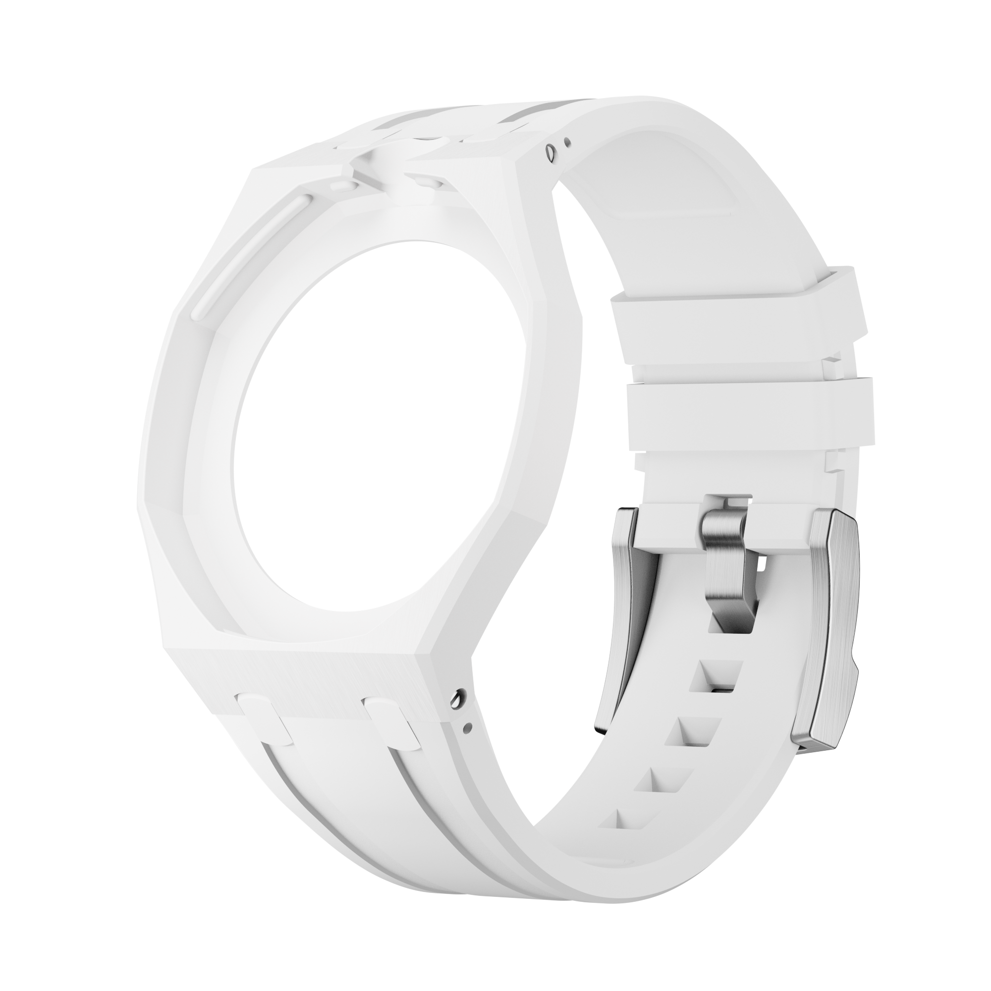 Strapmont AP x Swatch Royal Pop Bioceramic Rubber Watch Strap White