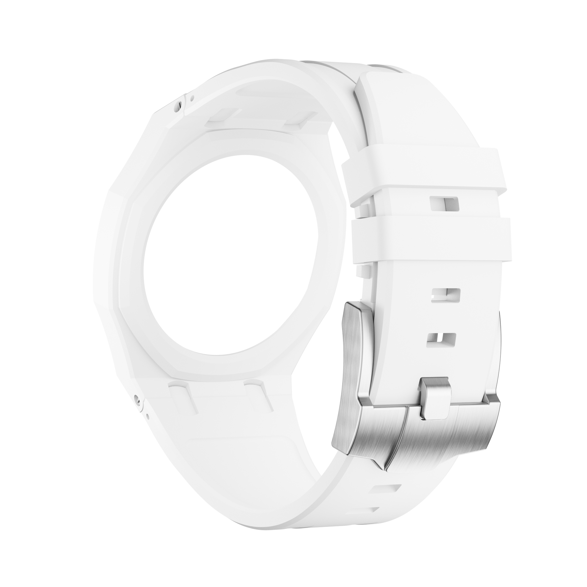 Strapmont AP x Swatch Royal Pop Bioceramic Rubber Watch Strap White