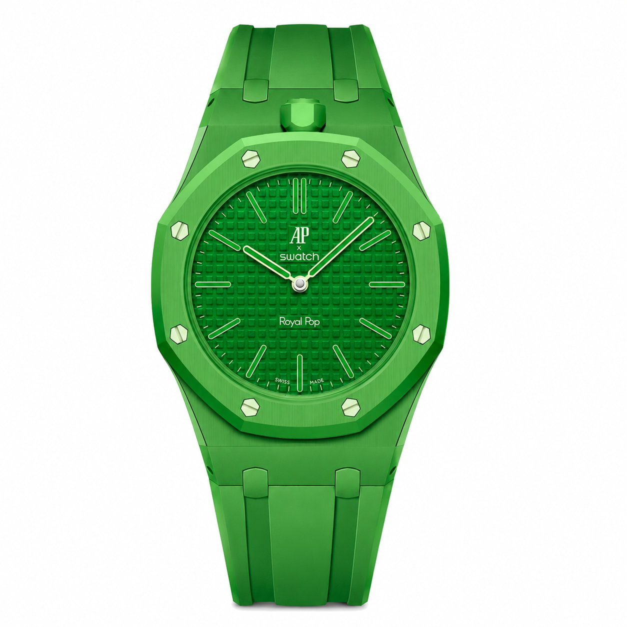 Strapmont Bioceramic Case for AP x Swatch Royal Pop Green
