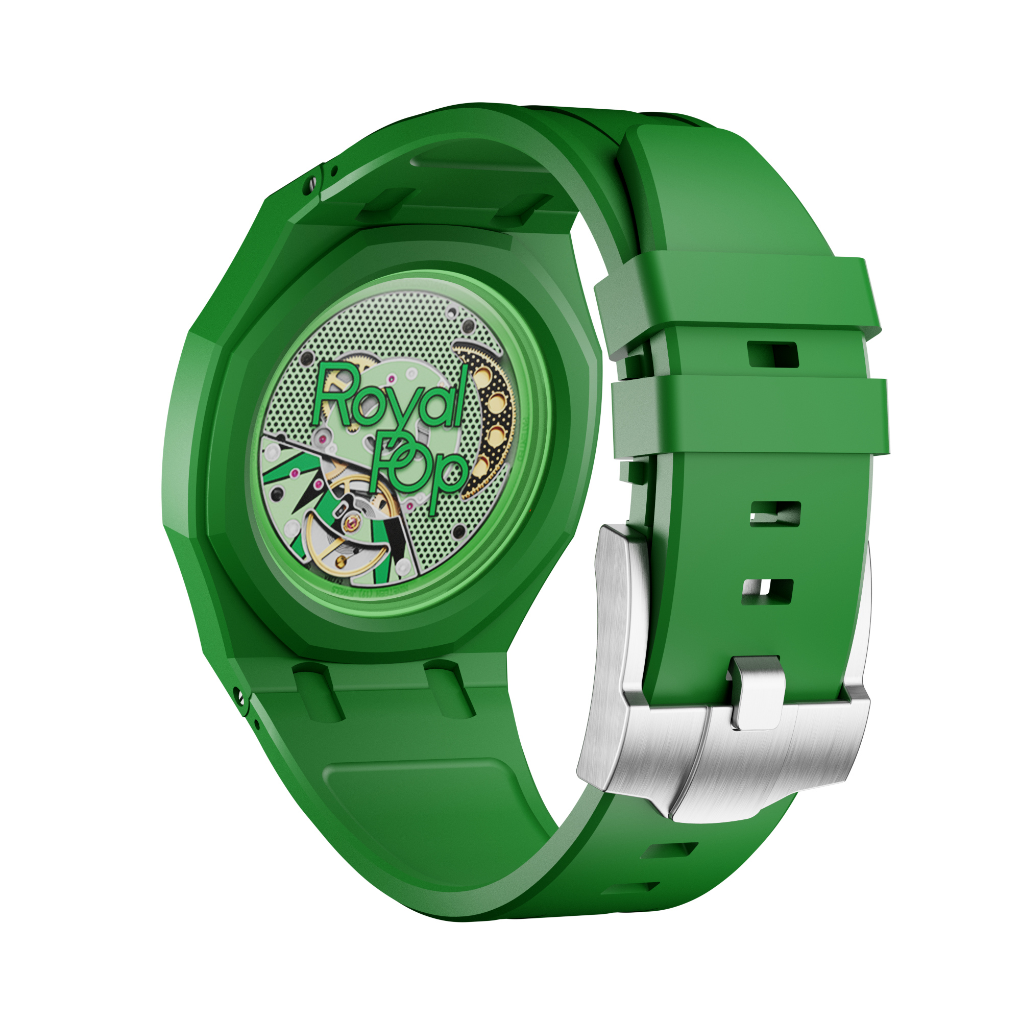 Strapmont Bioceramic Case for AP x Swatch Royal Pop Green