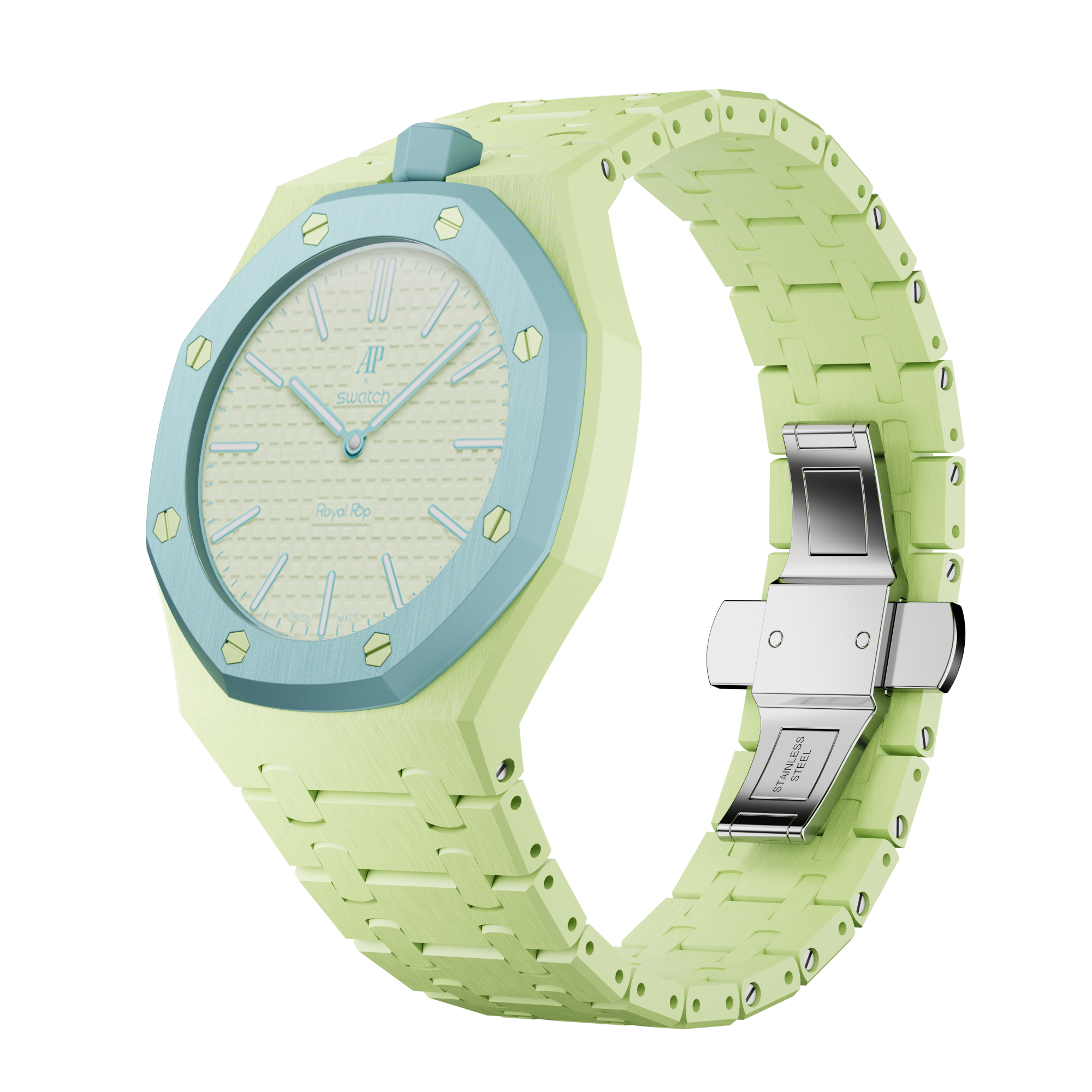 Strapmont Bioceramic Bracelet Case for AP x Swatch Royal Pop