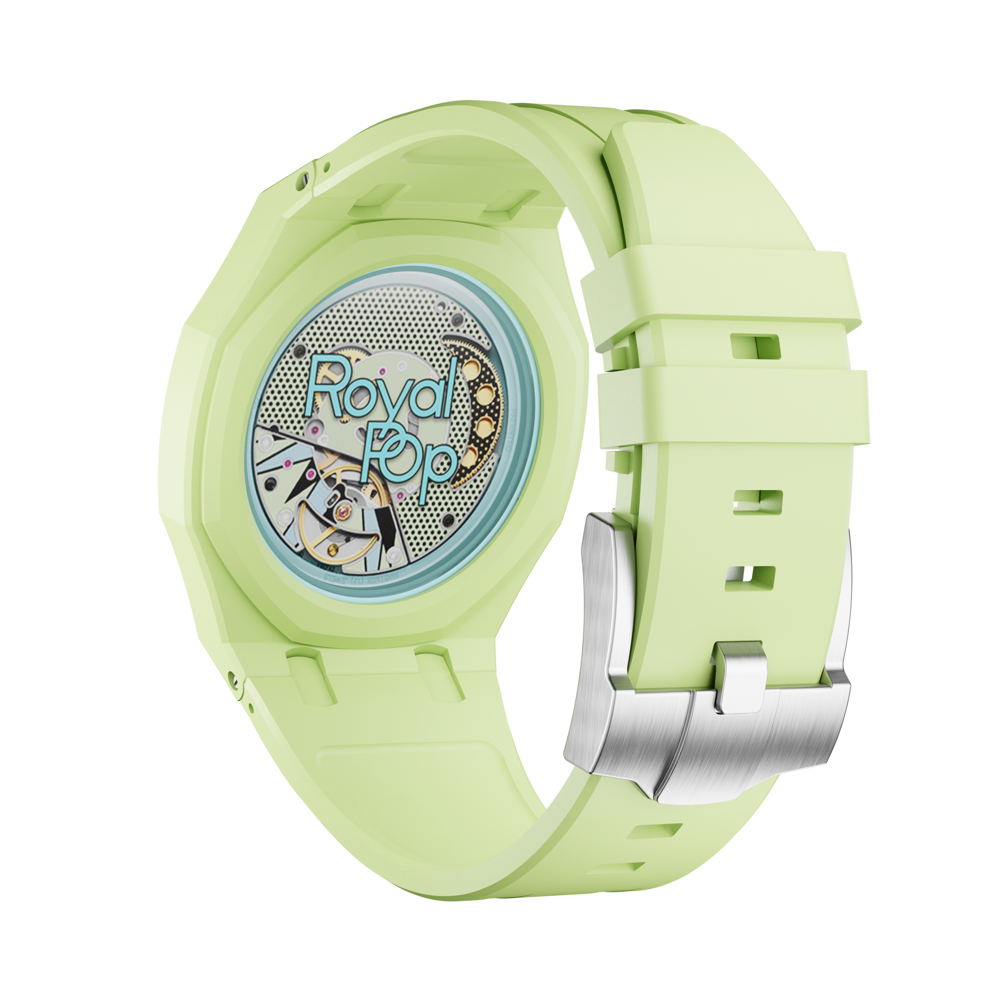 Strapmont Bioceramic Rubber Strap Case for AP x Swatch Royal Pop
