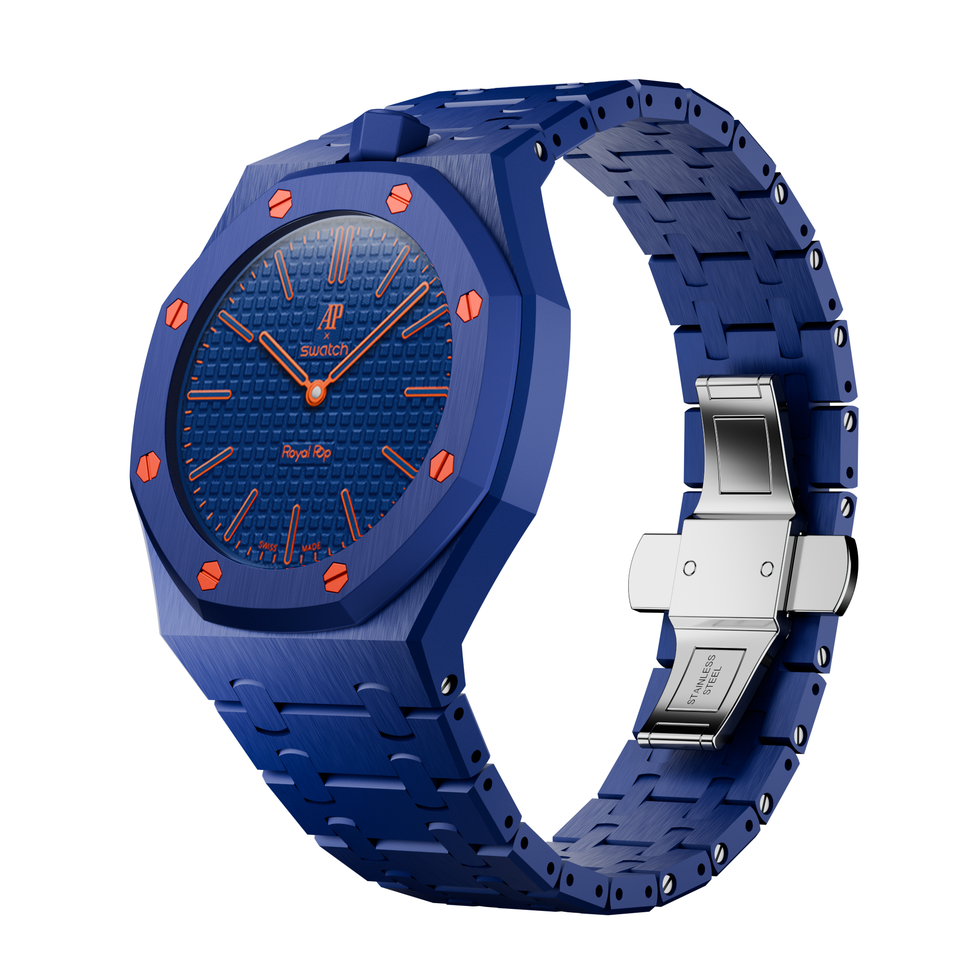 Strapmont AP x Swatch Royal Pop Bioceramic Case Orenji Hachi