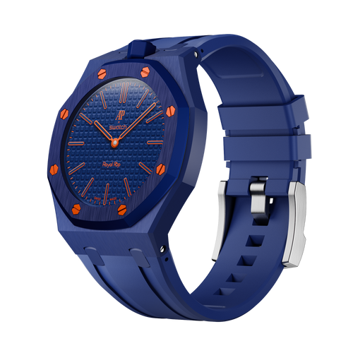 Strapmont Bioceramic Rubber Strap for AP × Swatch Royal Pop