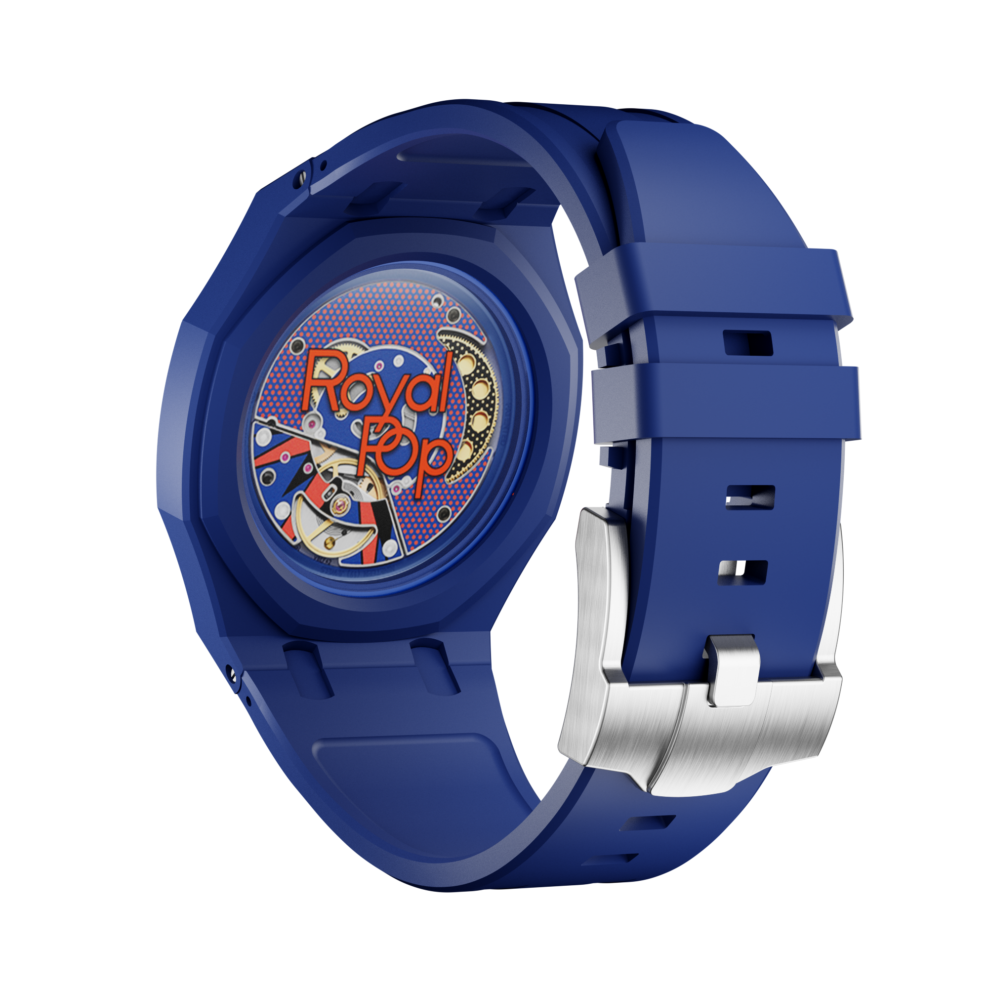 Strapmont Bioceramic Rubber Strap for AP × Swatch Royal Pop