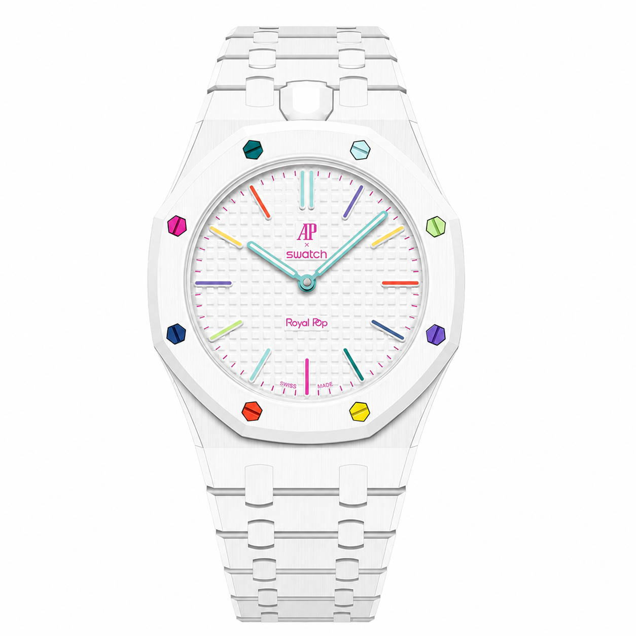 Strapmont Bioceramic Bracelet Case for AP x Swatch Royal Pop