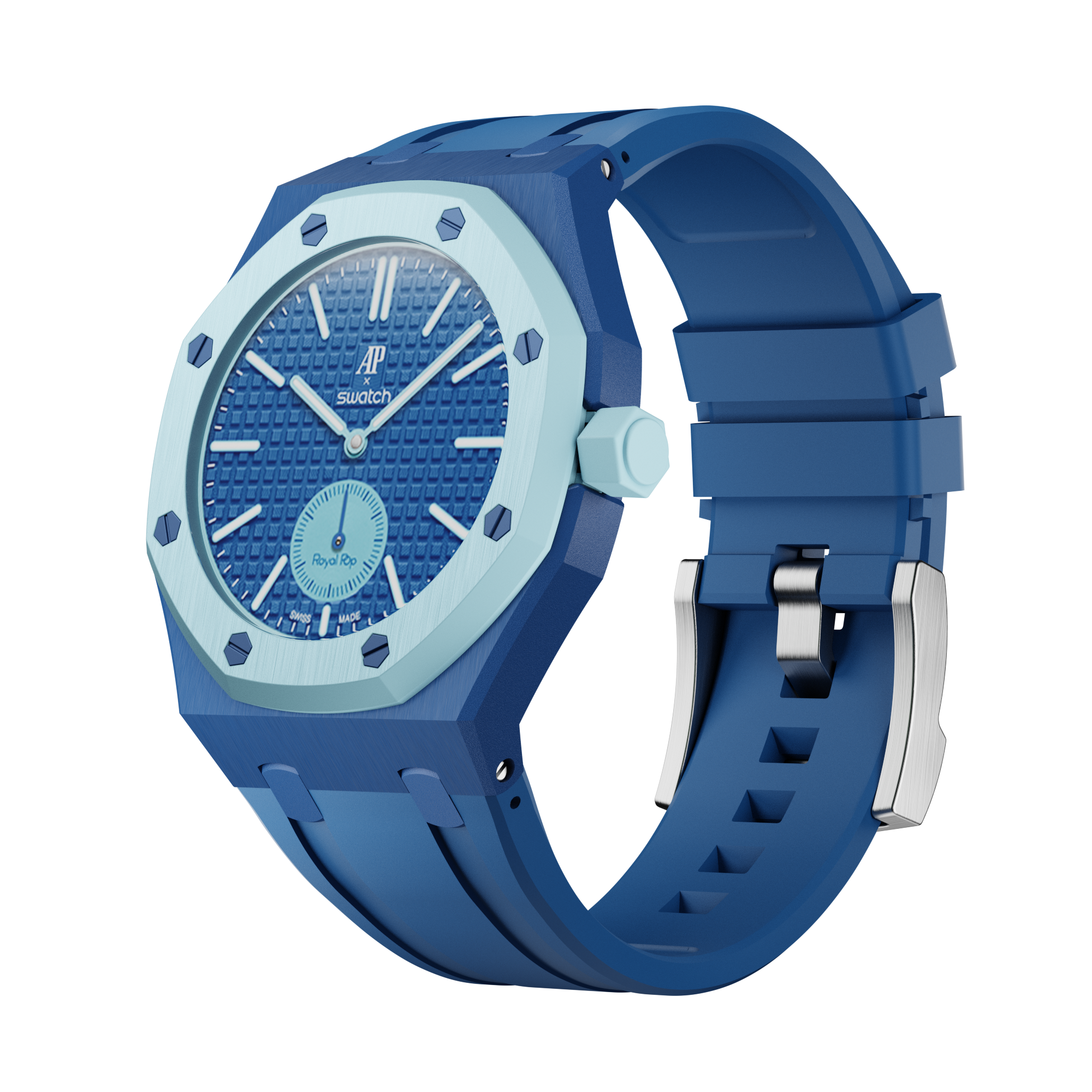 Strapmont AP × Swatch Royal Pop Bioceramic Watch Strap Case