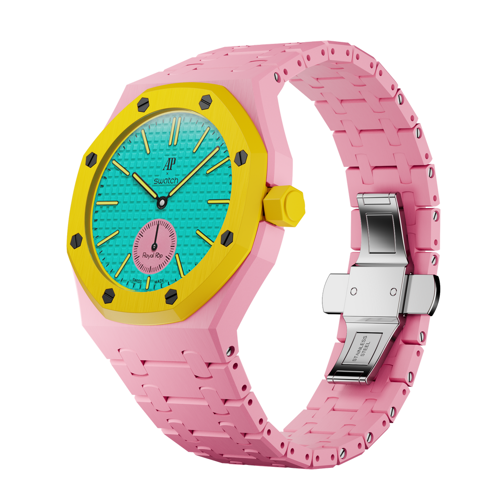 Strapmont Bioceramic Bracelet Case for 40mm AP x Swatch Royal Pop