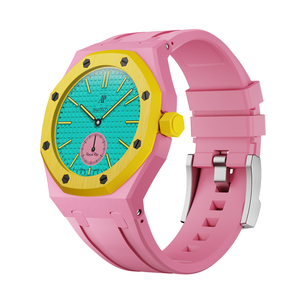 Strapmont Royal Pop Bioceramic Case and Rubber Strap 40mm