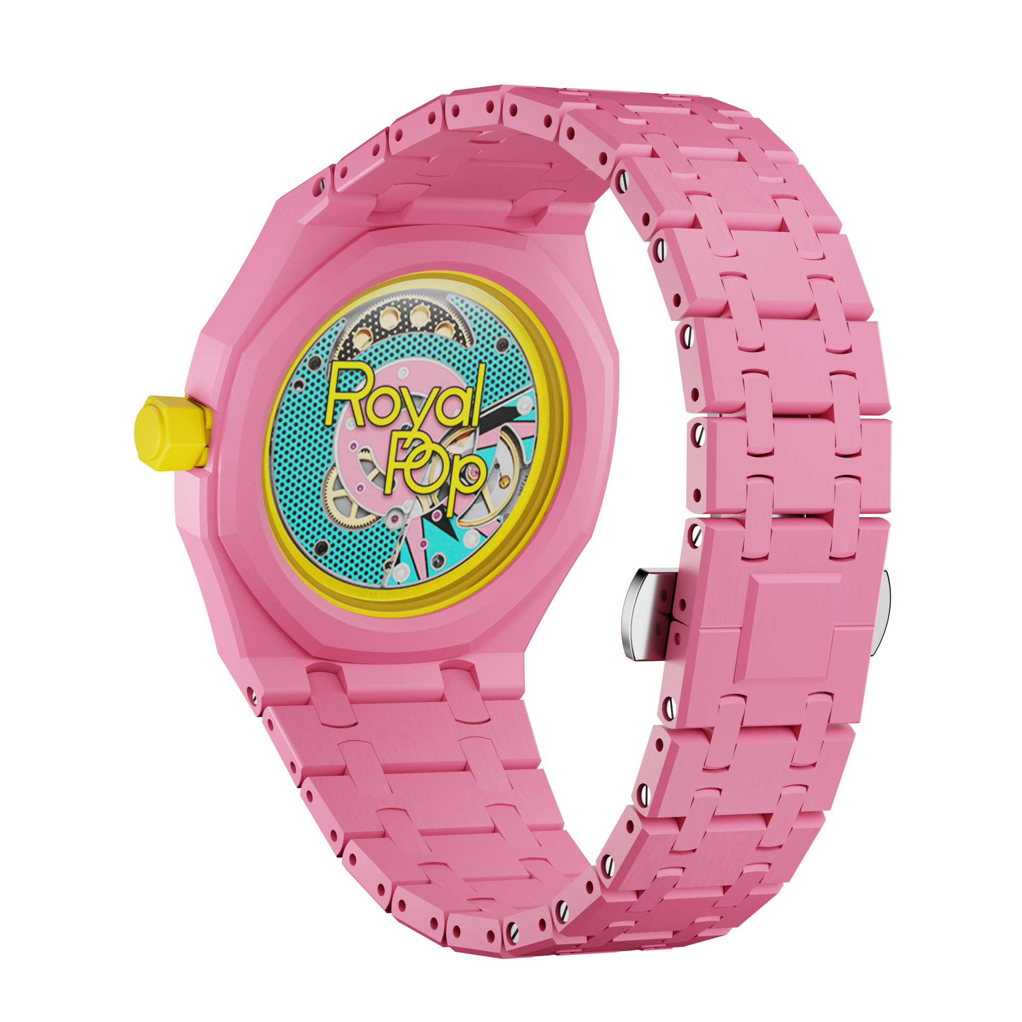 Strapmont Bioceramic Bracelet Case for 40mm AP x Swatch Royal Pop
