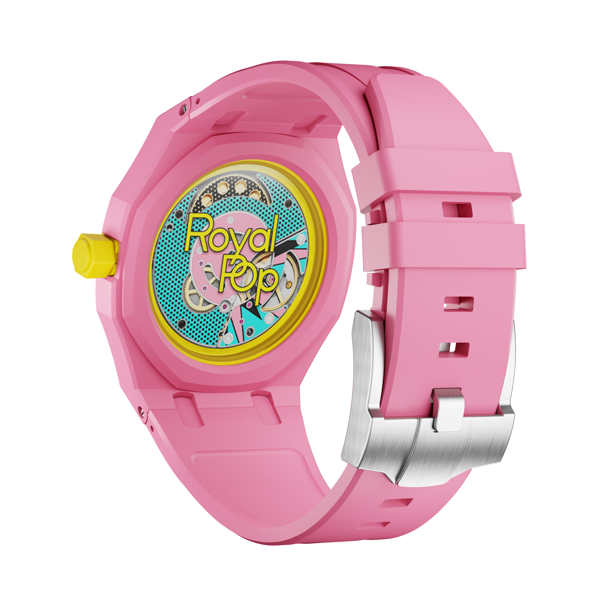 Strapmont Royal Pop Bioceramic Case and Rubber Strap 40mm