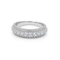 Raised Pointer Eternity Half Band Ring