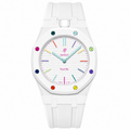 Strapmont AP x Swatch Royal Pop Bioceramic Rubber Watch Strap White